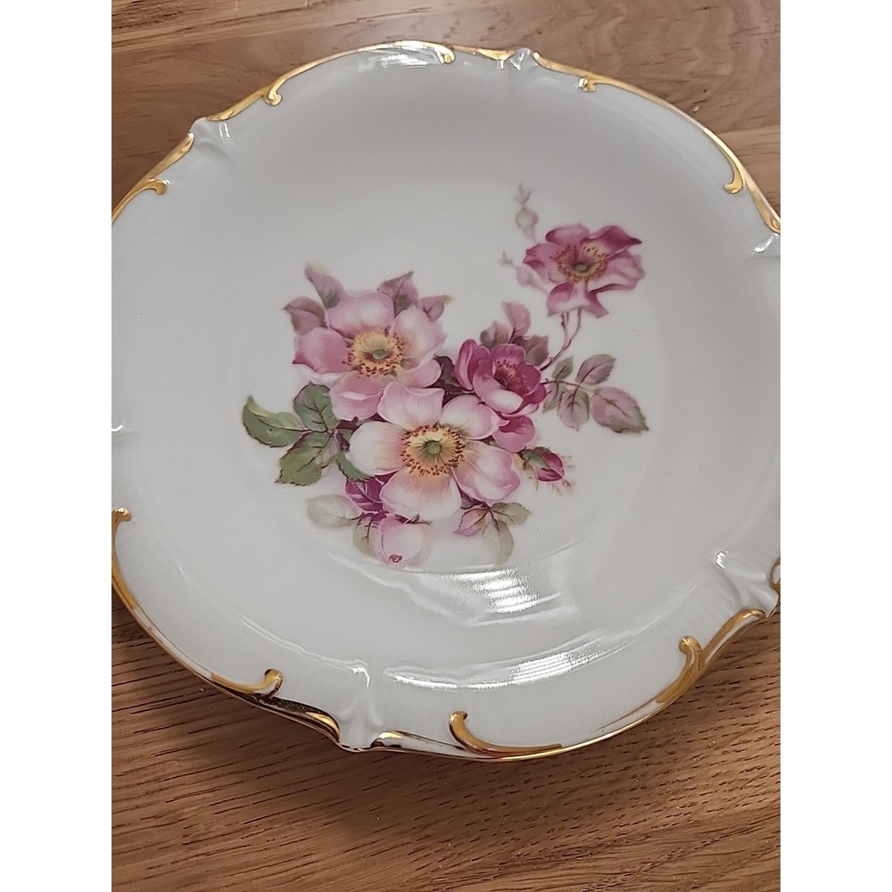 Vtg Schumann Arzberg Bavaria Germany "Wild Rose" Salad Dessert Side Plate 7.25" - Picture 3 of 9